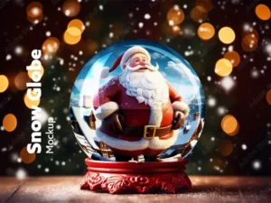 snow globe mockup