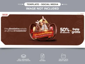 social media banner easter offers the hottest season