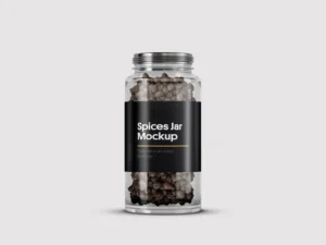 spices jar mockup