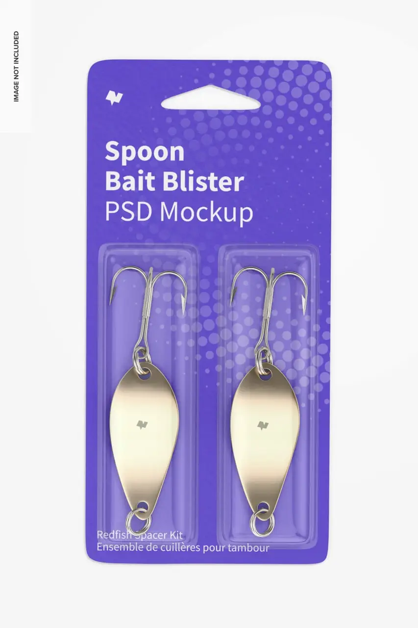 Spoon Bait Blisters Mockup