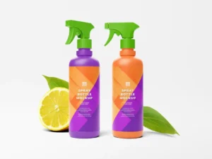 spray bottle mockup