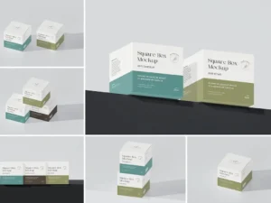 square box mockup