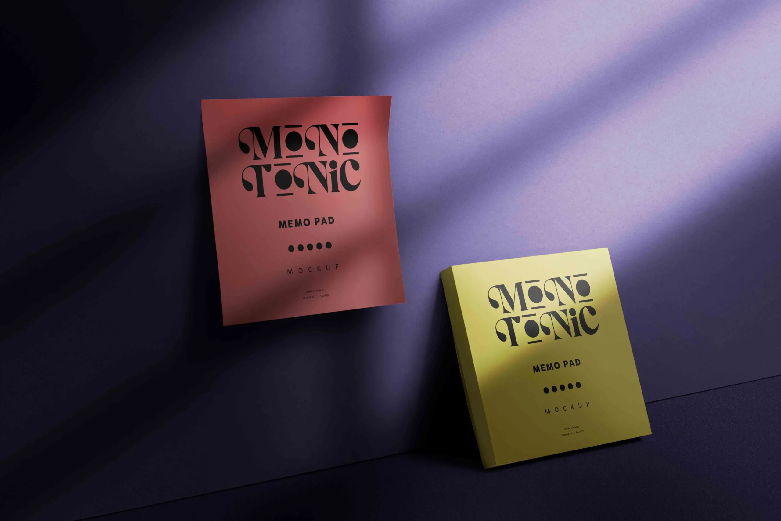 Square Memo Pad Mockups