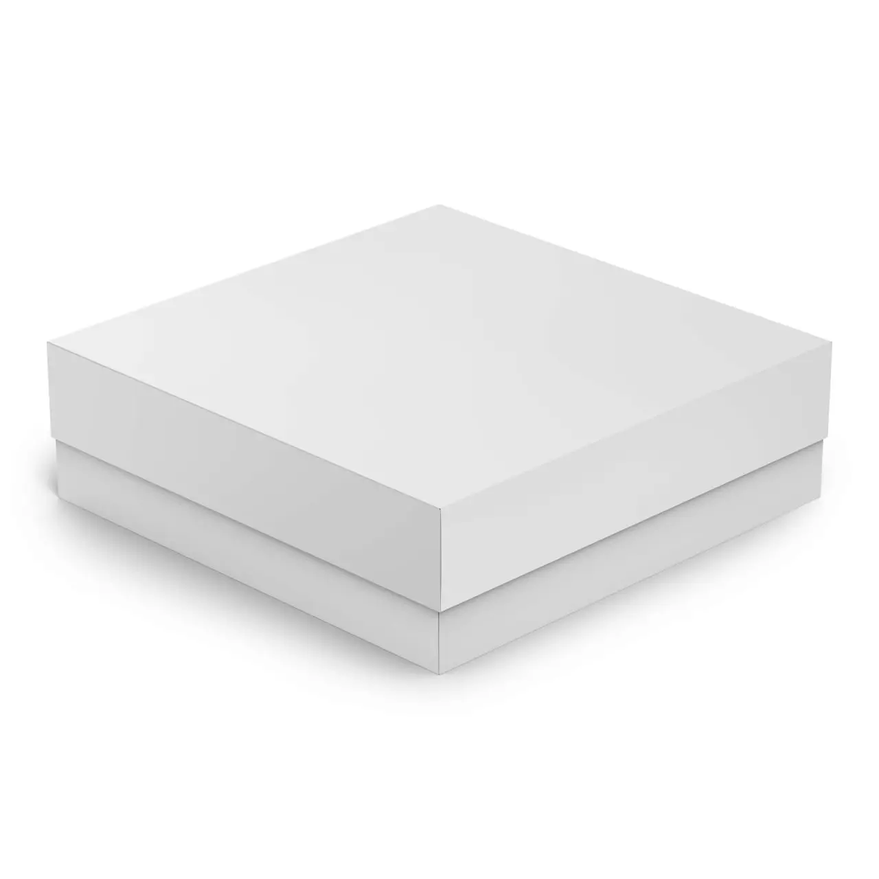 Square Paper Box Mockup (Half Side View)