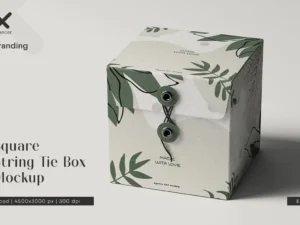square string tie box mockup 5