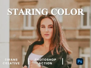 staring color photoshop action