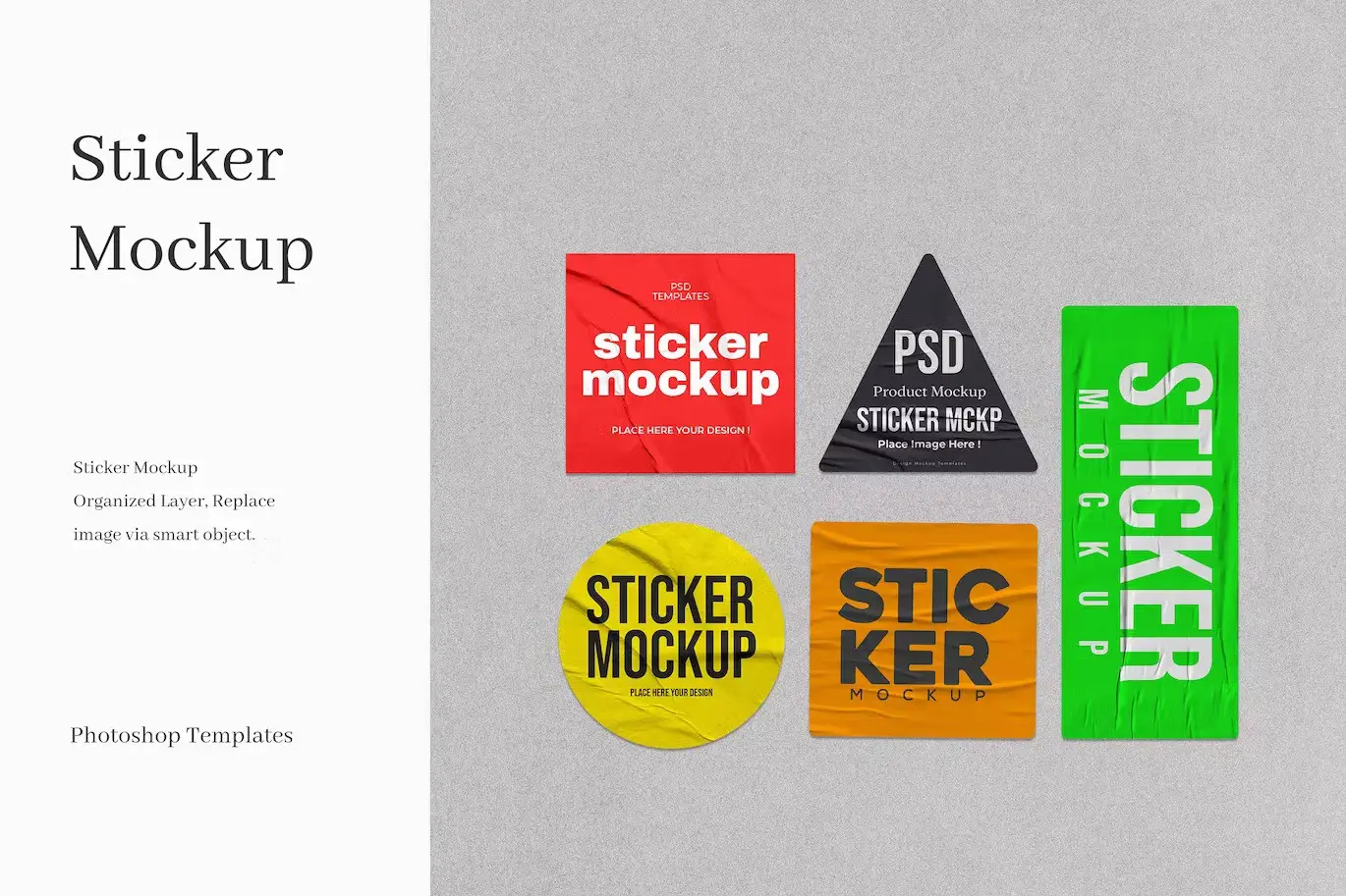 Sticker Mockup Collection