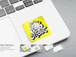 sticker mockup v
