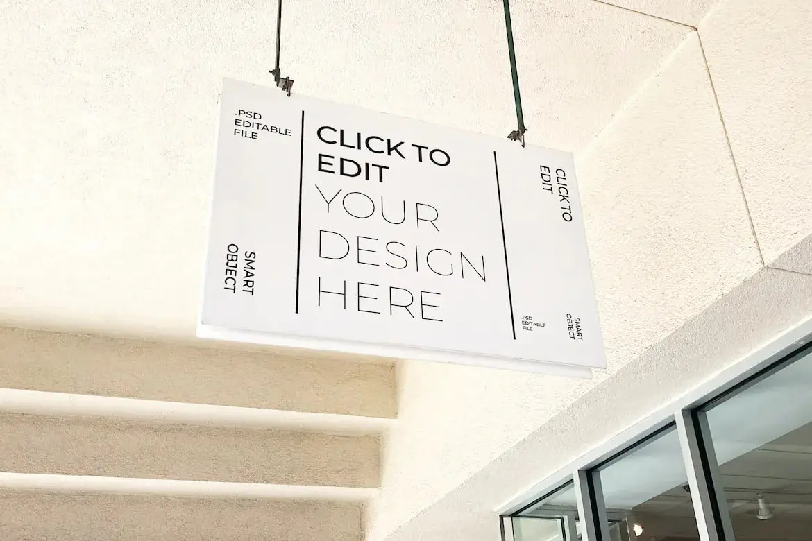 Store Sign Mockup