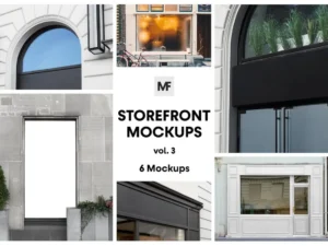 storefront mockups vol3 restaurant