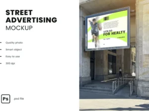 street advertising mockup