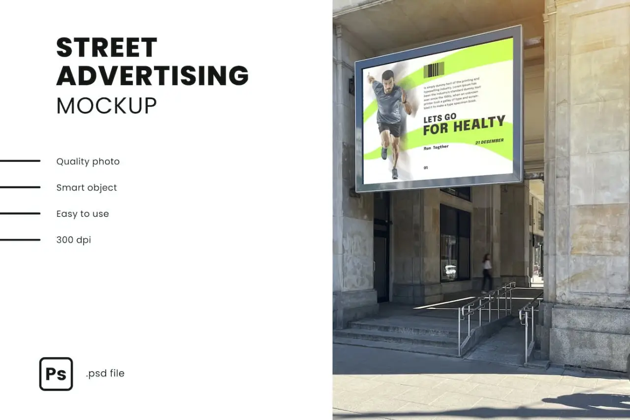 Street Advertising Mockup