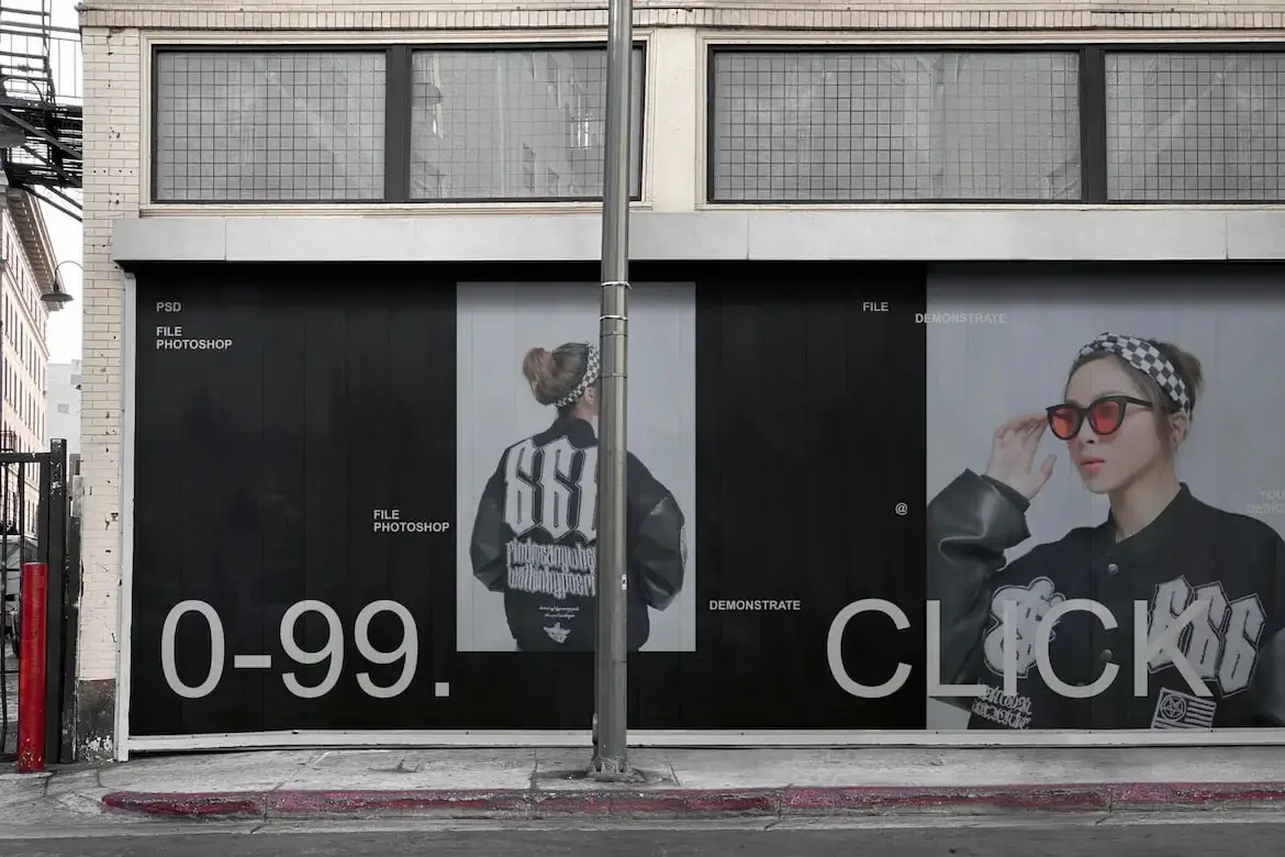 Street Banner Mockup