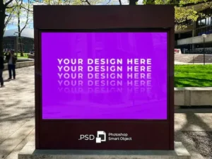 street billboard sign mockup