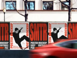 street poster mockup egls