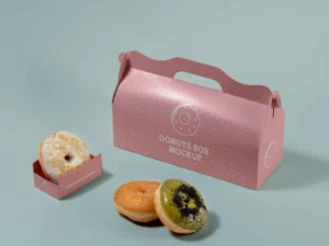 studio donut box branding mockup 10