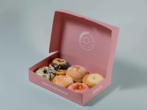 studio donut box branding mockup 9