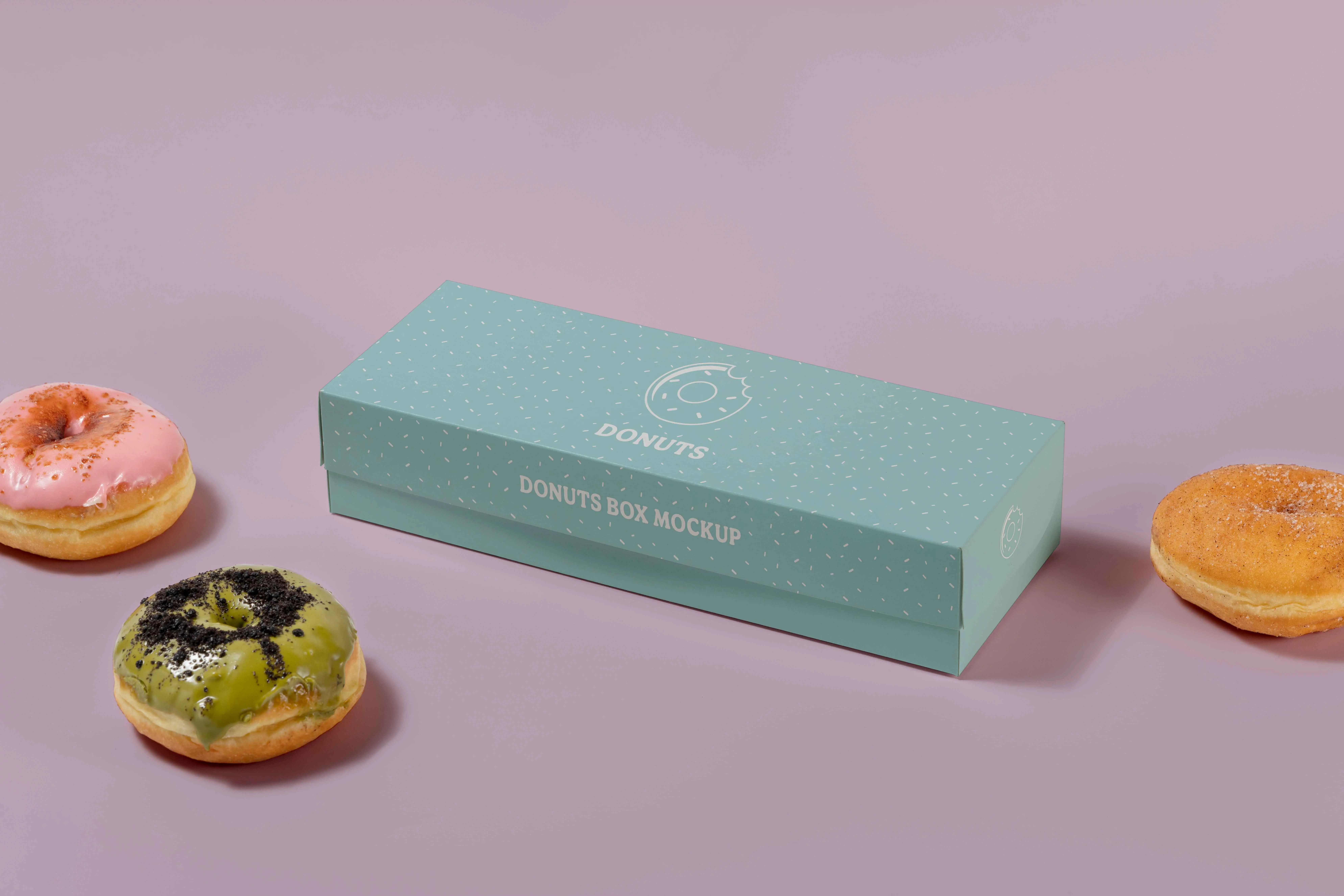 Studio Donut Box Branding Mockup