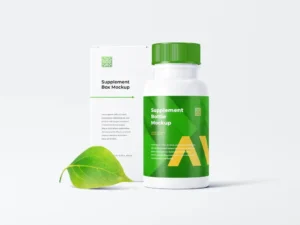 supplement bottle mockup