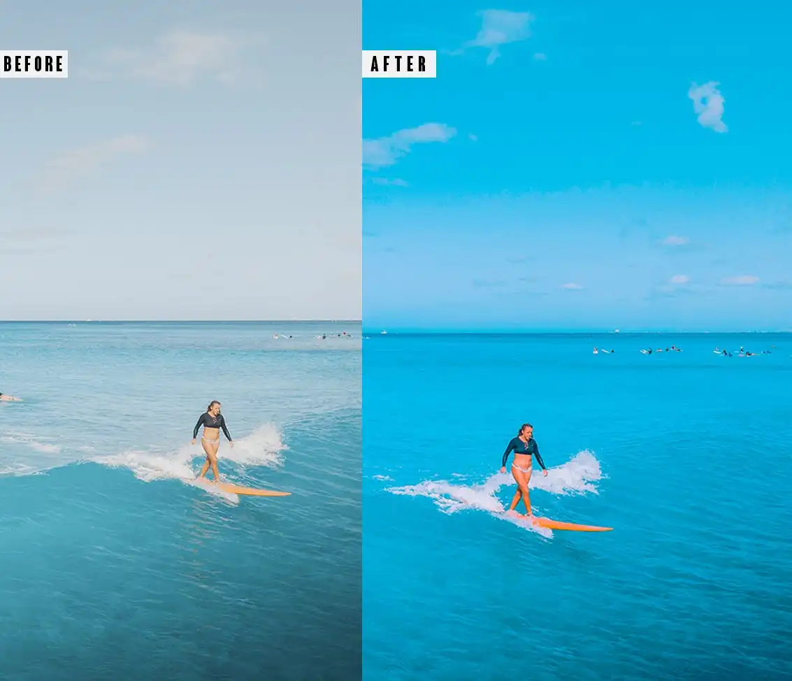 Surf Photoshop Action & Lightrom Presets