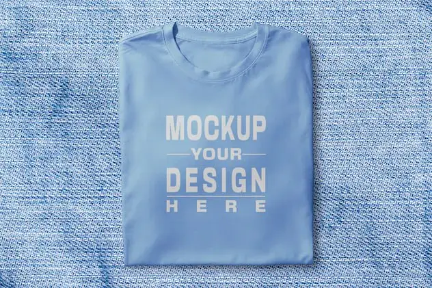 T-Shirt Folded Mockup