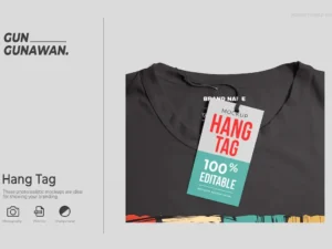 t shirt hang tag mockup