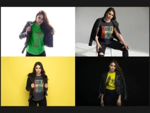 t shirt mock up set 3