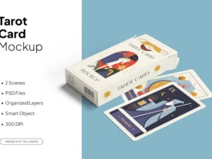 tarot card mockup
