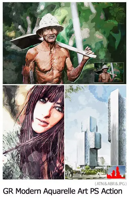 Tempera Modern Aquarelle Art Ps Action