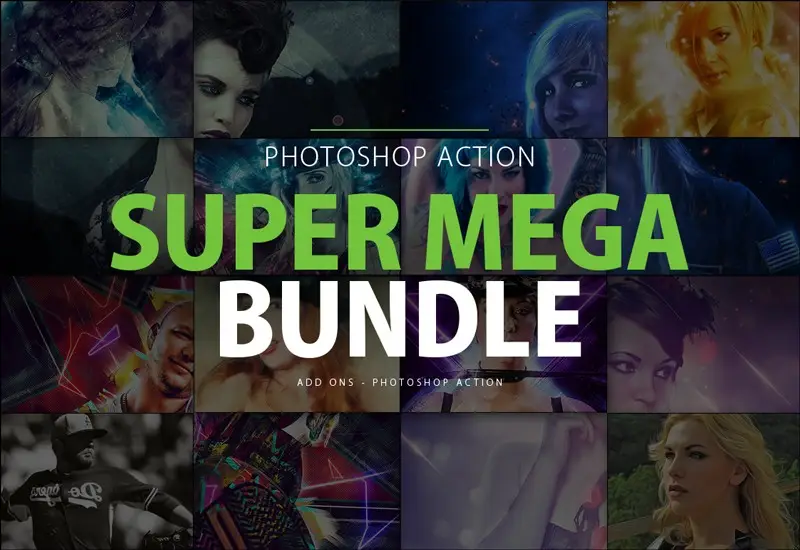 The Super Mega Bundle 20+ Photoshop Actions 13 the super mega bundle 20 photoshop actions