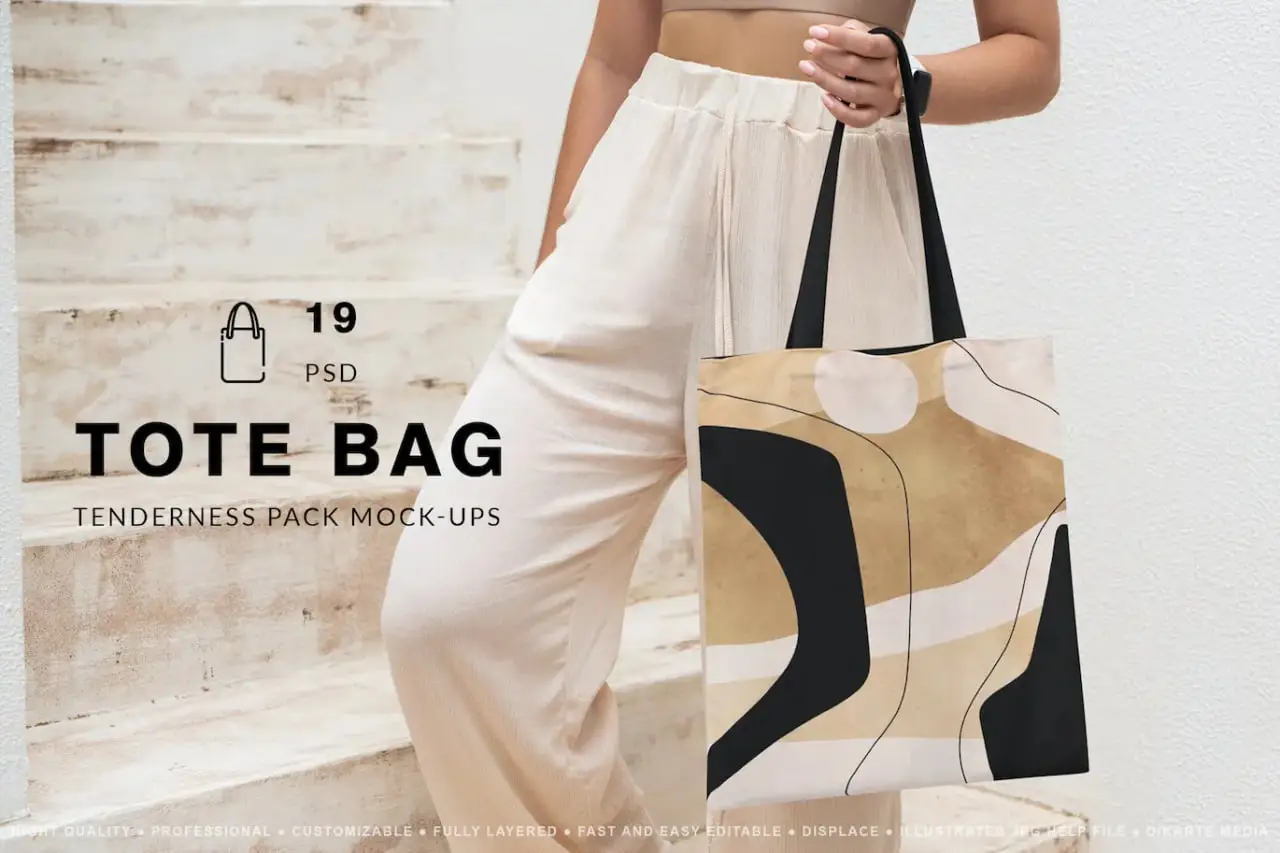 Tote Bag Tenderness Mockups