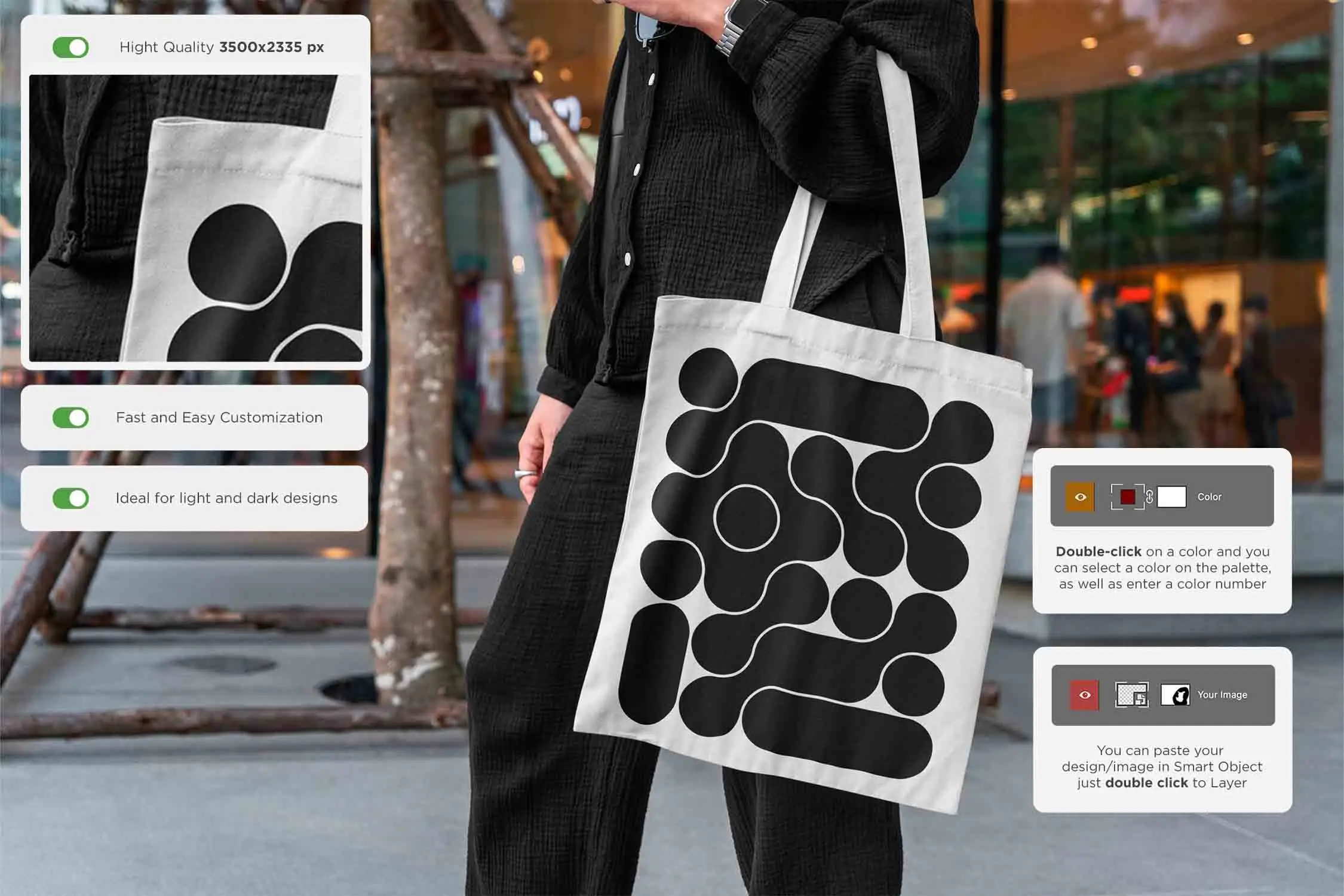 Tote Bag Urban Mockups