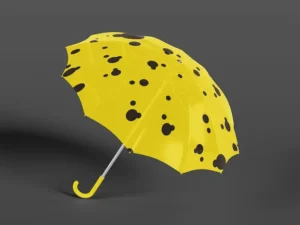 transparent umbrella mockup