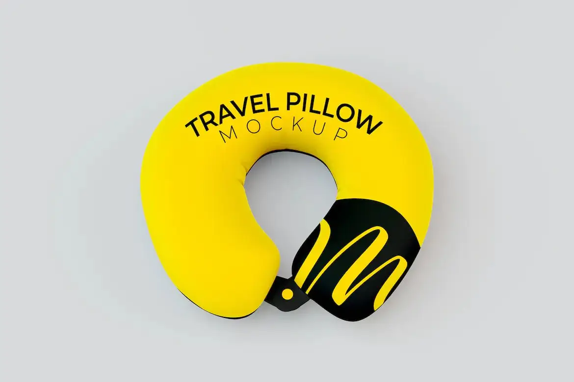 Travel Pillow Mockup