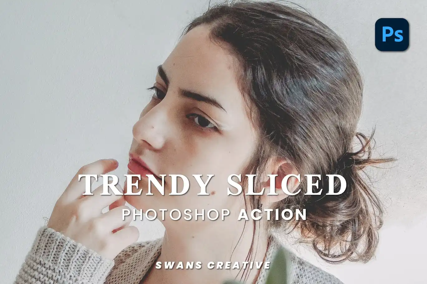 Trendy Sliced Photoshop Action
