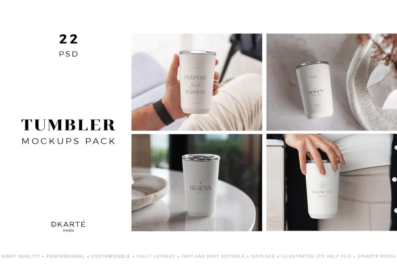 Tumbler Mockups Pack 13 tumbler mockups pack 23