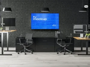 tv mockup office