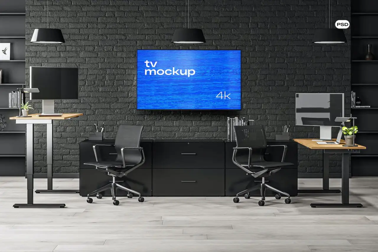 Tv Mockup Office