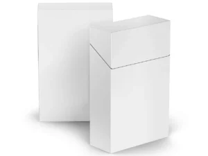 two flip top hard cigarette packs mockup
