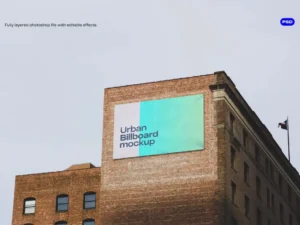 urban billboard mockup