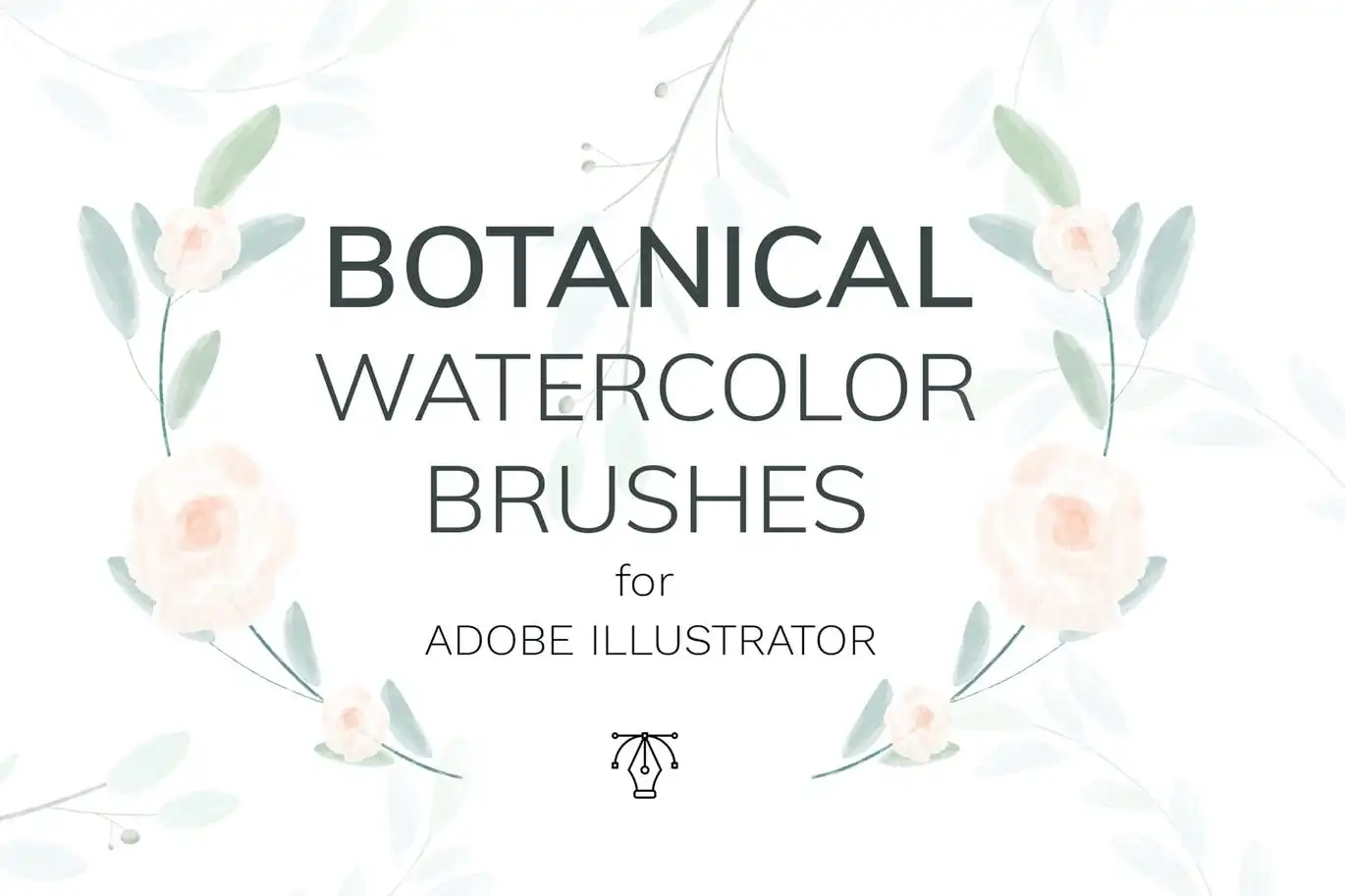Vector Botanical Watercolor Brushes