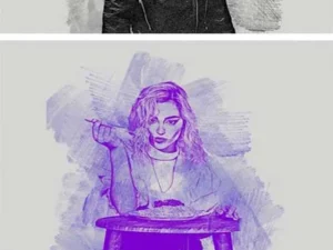 vector sketch photoshop action
