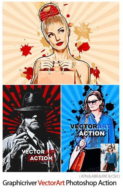 Vectorart Photoshop Action