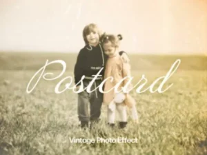 vintage portrait photo effect