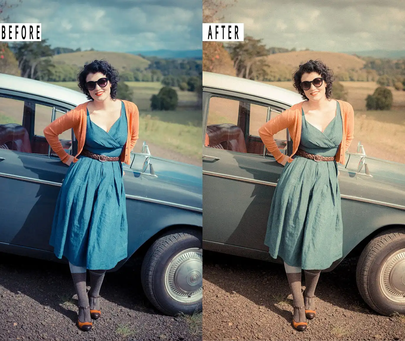 vintage portrait photoshop action