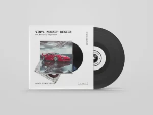 vinyl mockup design