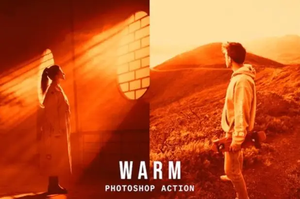 Warm – Photoshop Action W5Fsbh