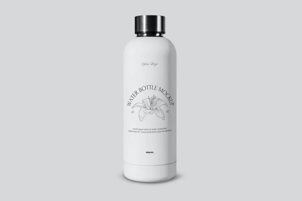 Water Bottle Mockup