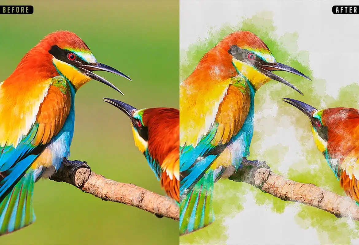 Watercolor Photoshop Action