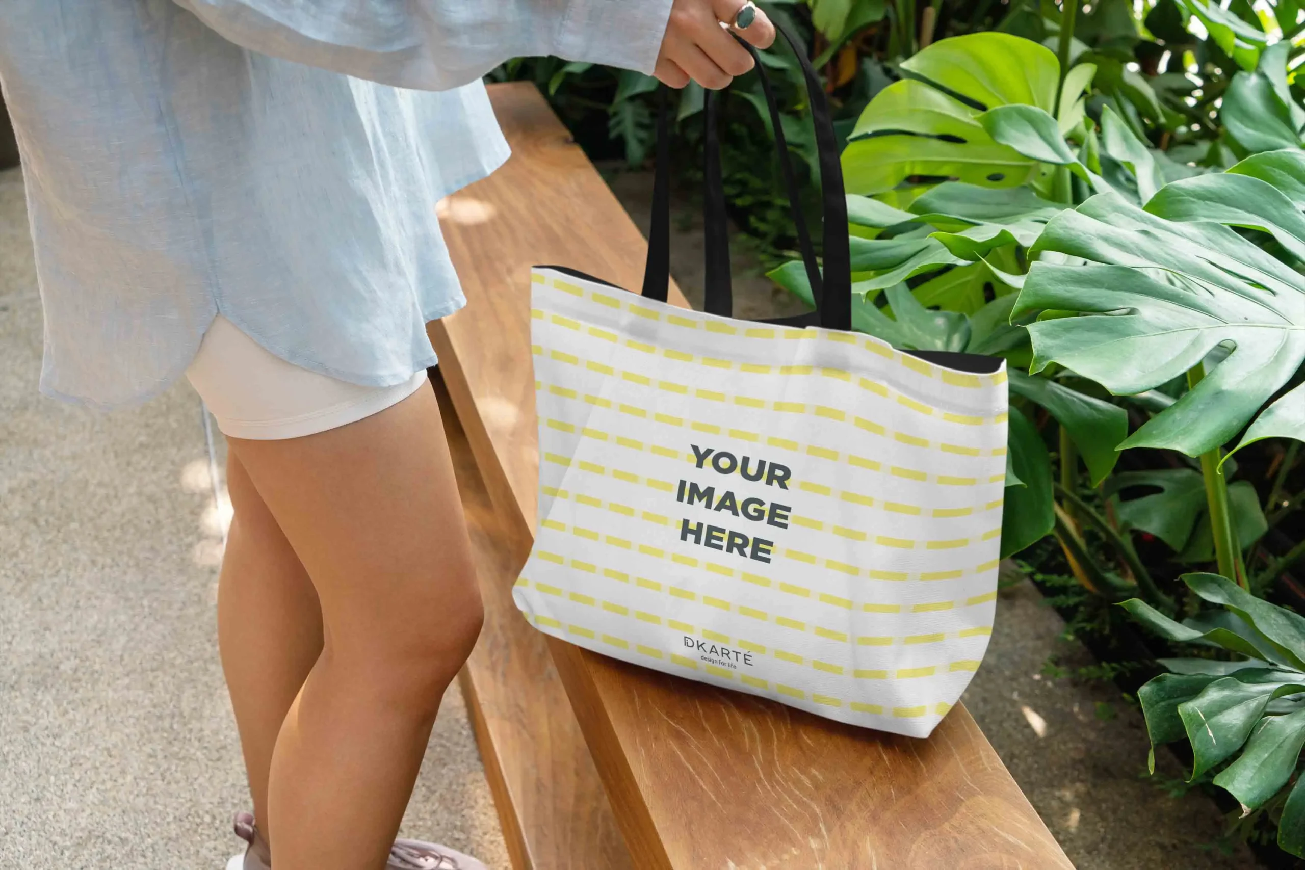 Wide Tote Bag Mockups